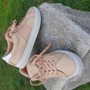 Greats Brooklyn Pink Leather Plaid Low Shoes 8.5